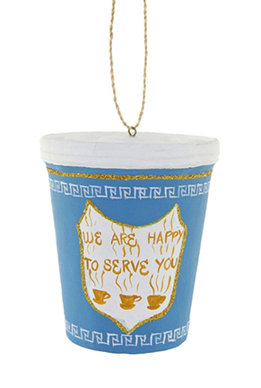 We Are Happy To Serve You Ceramic Cup 8oz Greek Motifs by Sweetheart Cup  Company