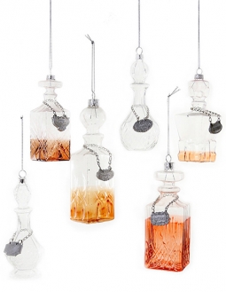 Exquisite Liquor Decanters 6-Set Glass Ornaments Collection