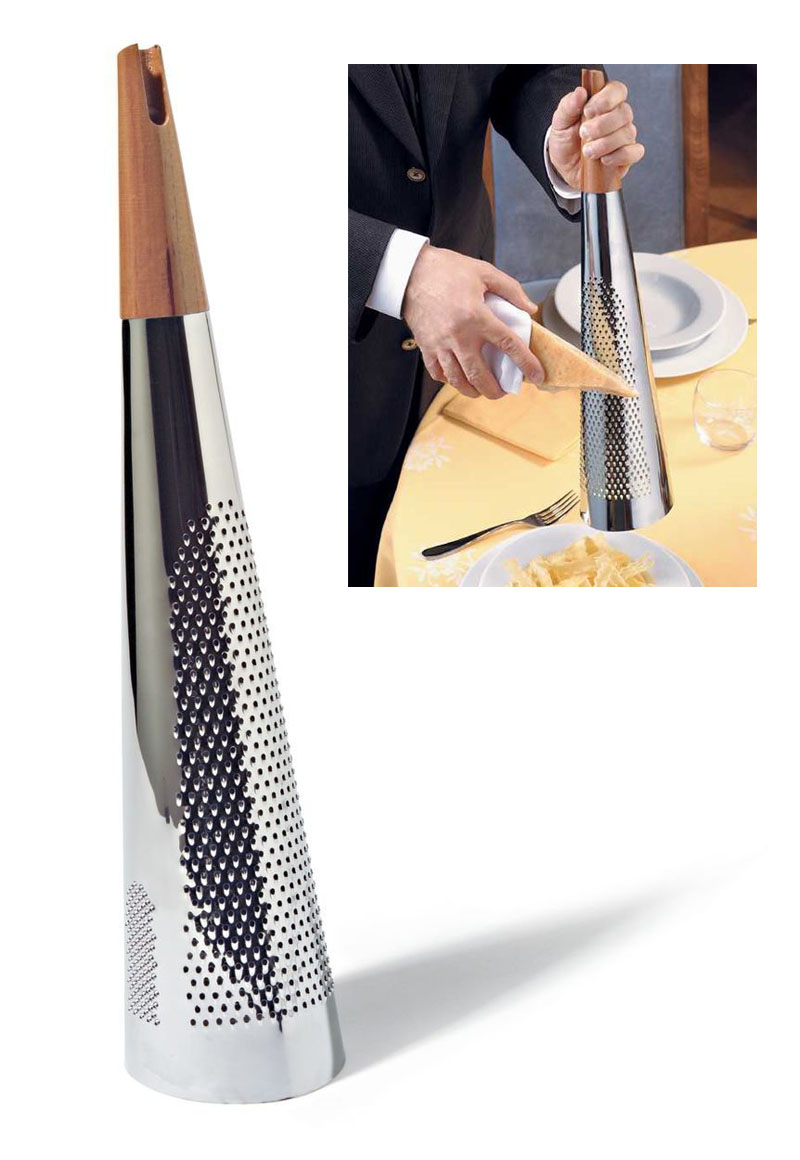 Alessi TODO Giant Hard Cheese Grater in 18/10 Stainless Steel
