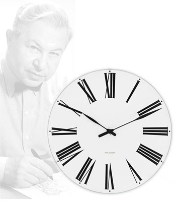 Arne Jacobsen Roman Wall Clock NOVA68