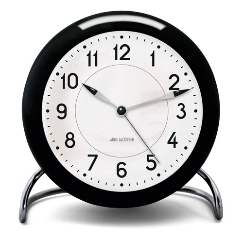 Arne Jacobsen Station Table Clock with Alarm NOVA68