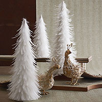 WHITE christmas decorations - white theme Decorating Ideas