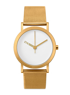 Ross McBride: Extra Normal Watch - Gold Steel Mesh Band: NOVA68.com