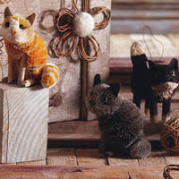 holiday cat decorations - CAT theme christmas decor