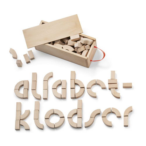 natural wooden alphabet blocks