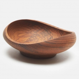 Finn Juhl Organic Carved Teak Wooden Serving Bowl Architectmade
