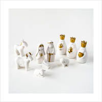 miniature porcelain nativity scene sets