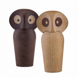 Wood Owl Sculpture by Paul Anker Hansen for Architectmade