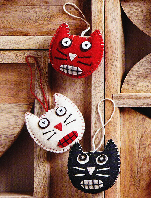 vivid arts cat ornaments